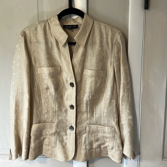 Jones New York Jackets & Coats Jones Ny Linen Jacket Poshmark